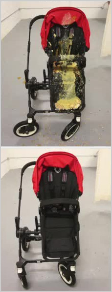 Детская коляска до и после